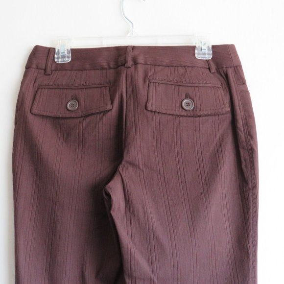 New Women’s Dalia Collection Brown Petite Straight Leg Pants size 10P - Picture 6 of 15